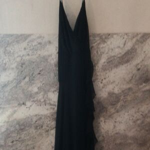 Astr Black Backless Dress